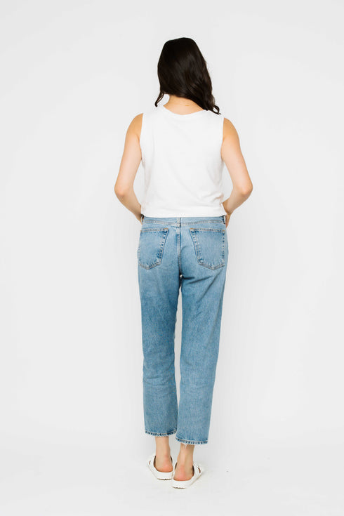 Ginny-Eyelet Gathered Tank